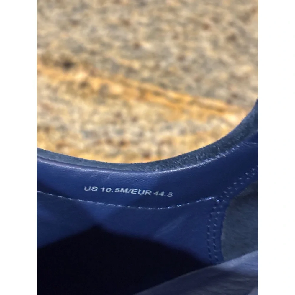 Vince Mens Navy Blue Suede Low Top Lace Up Barnett‎ Sneakers Size 10.5M EUR 44.5